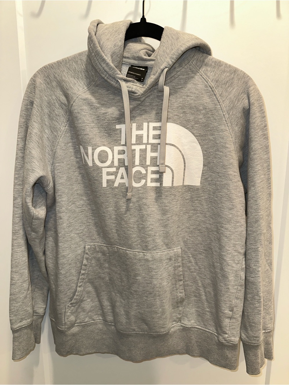 The North Face women’s Gray Logo Hoodie
